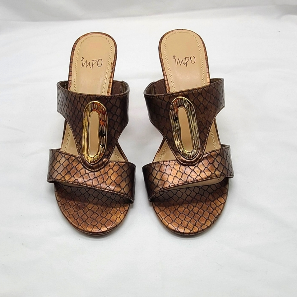 Impo Valmira Bronze Wedge Sandal Ladies Size 9M